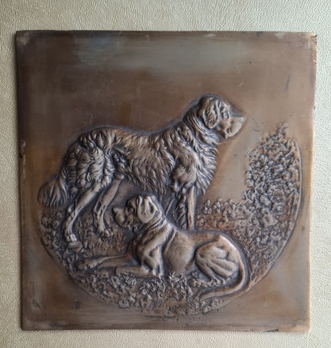 Altes reliefbild kupferbild - reliefbild,