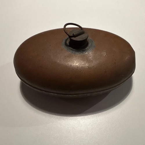 Alte kupfer wärmflasche mit - alte,