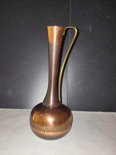 Messing kupfer stengelvase - messing,