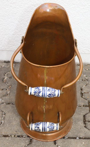 Kupfer kohleschütte 54cm - kupfer, ca.
