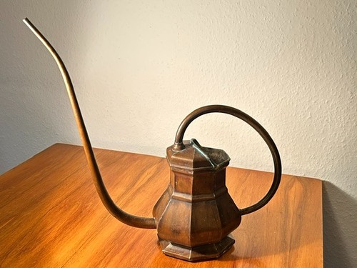 Vintage kupfer gießkanne - vintage,