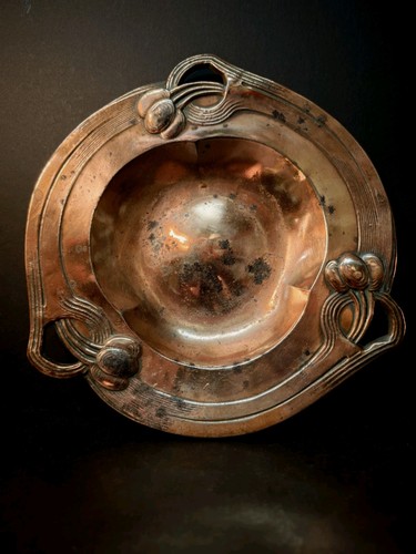 Jugendstil kupfer teller - jugendstil,