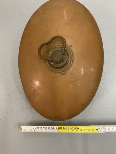 Wärmflasche aus kupfer oval - aus,