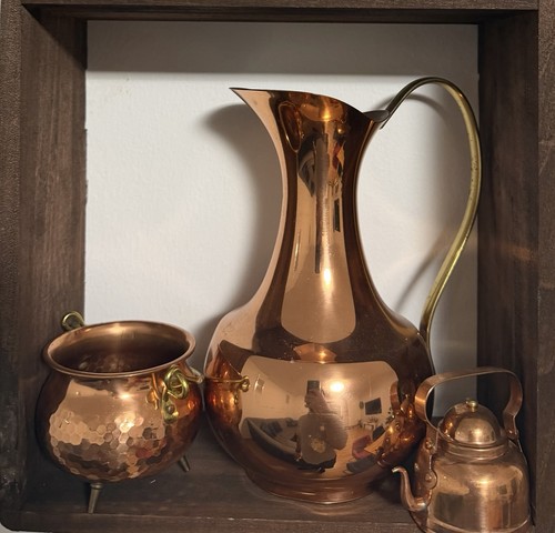Kupferkrug kanne mit henkel - kupferkrug/kanne,
