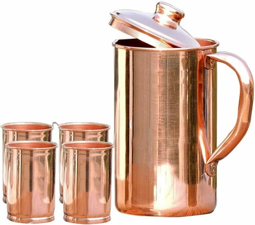 Reines kupfer wasser krug - wasser,