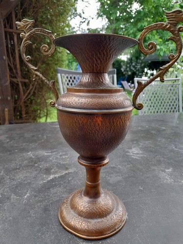 Kupfervase pokalform mit - kupfervase,