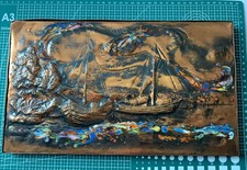 Kupfer Relief Maritim