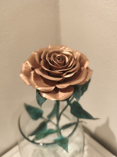 Handgemachtes rose aus kupfer - handgemachtes,