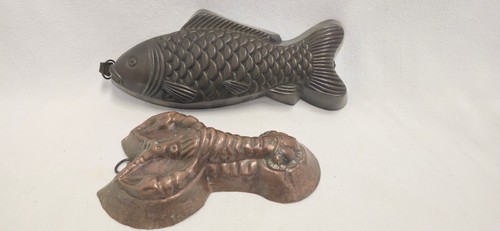 Antike kupferformen krebs und - kupferformen,