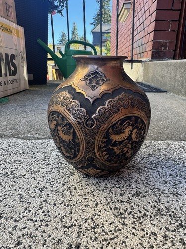 Orientalische metallvase - orientalische,