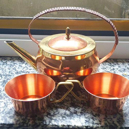 Kupfer teekanne set mit - kupfer,