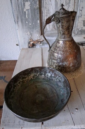 Kanne kupfer metall - kanne,, kupfer,