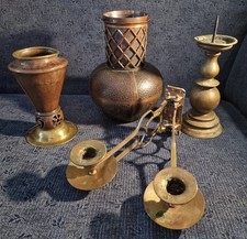 4 künstlerische Kupferobjekte