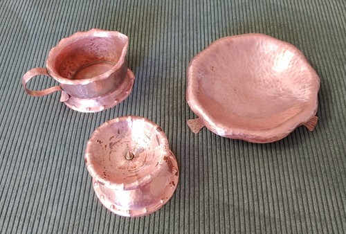 3tlg schale kerzenständer - 3tlg.,