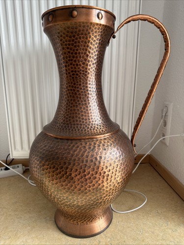 Bodenvase kupfer 72cm hoch - bodenvase,