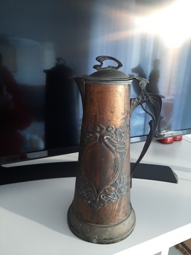 Schenkanne jugenstil kupfer - jugenstil,,