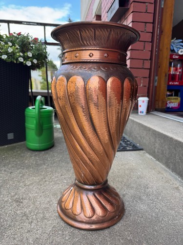 Große kupfervase bodenvase - große,