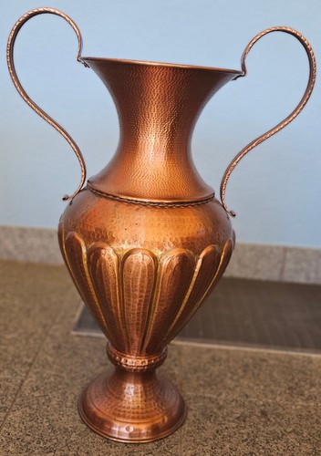 Kupfer vase amphore mit - amphore, zwei
