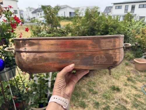 Alt kupfer blumentopf schale - blumentopf,