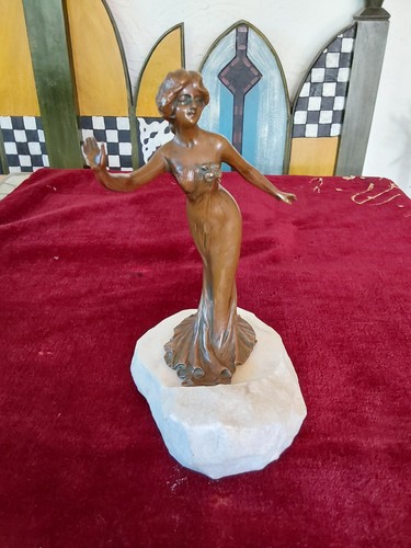 Jugendstil schale dame - schale,