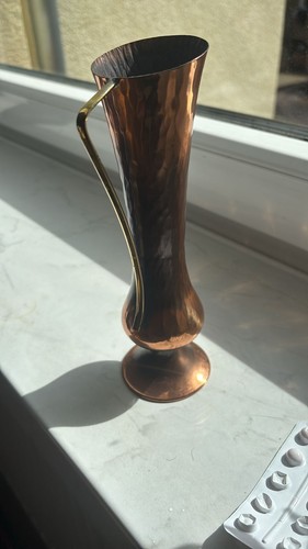 Kupfer vase mit griff - kupfer,