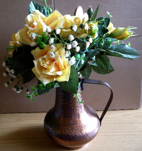 Vintage kupfervase mit - vintage,